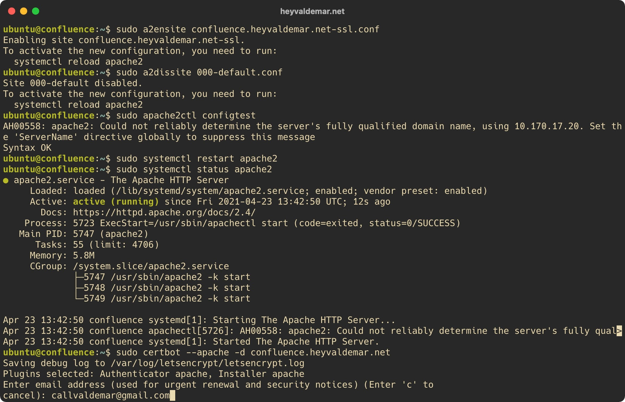 Install Confluence on Ubuntu Server