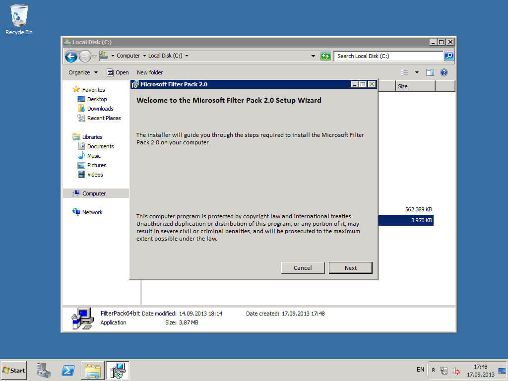 Install Exchange Server 2010