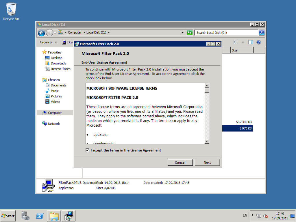 Install Exchange Server 2010