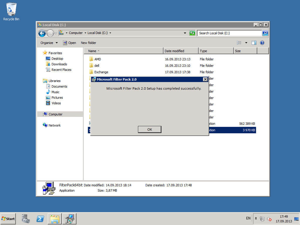 Install Exchange Server 2010