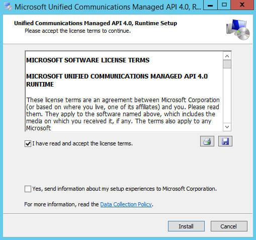 Install Exchange Server 2013