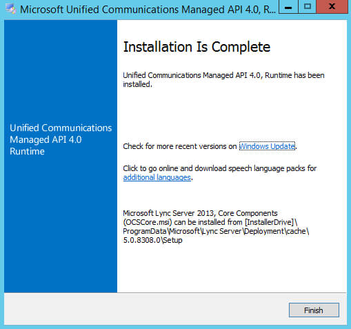 Install Exchange Server 2013