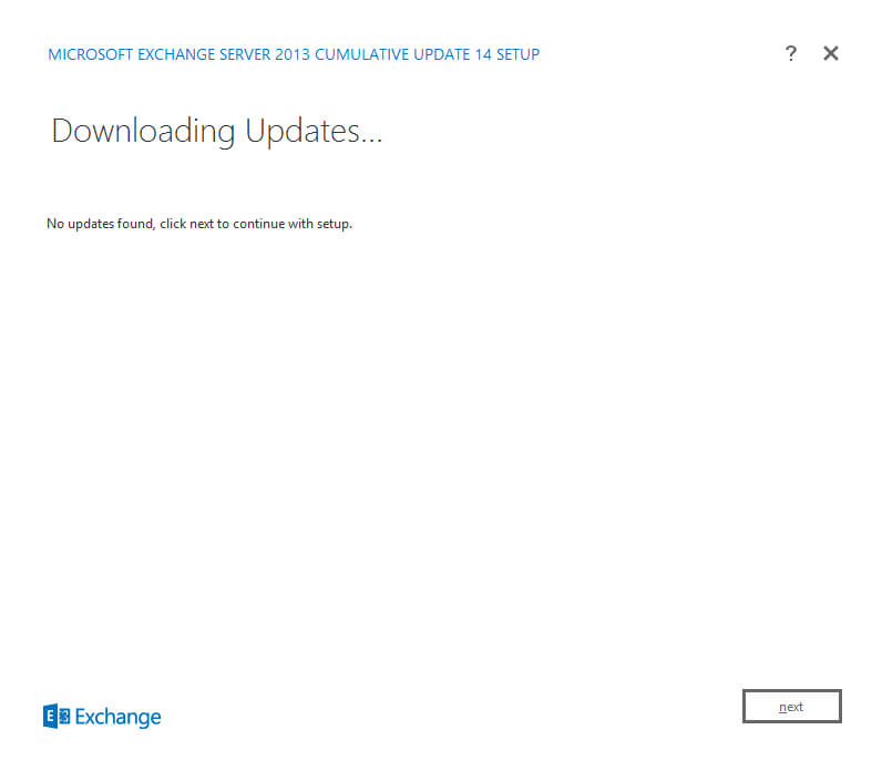 Install Exchange Server 2013