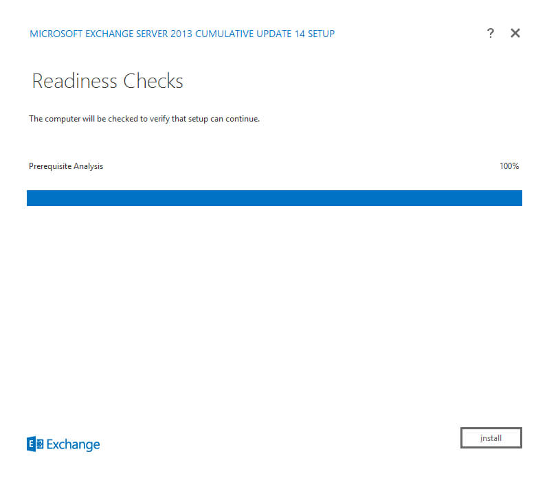 Install Exchange Server 2013