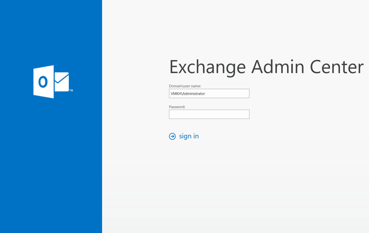 Install Exchange Server 2013