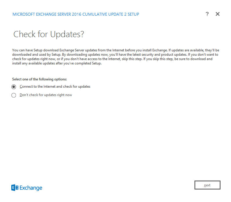 Install Exchange Server 2016 on Windows Server 2012 R2