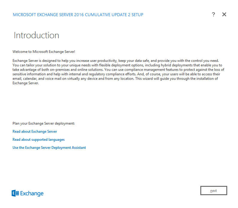 Install Exchange Server 2016 on Windows Server 2012 R2