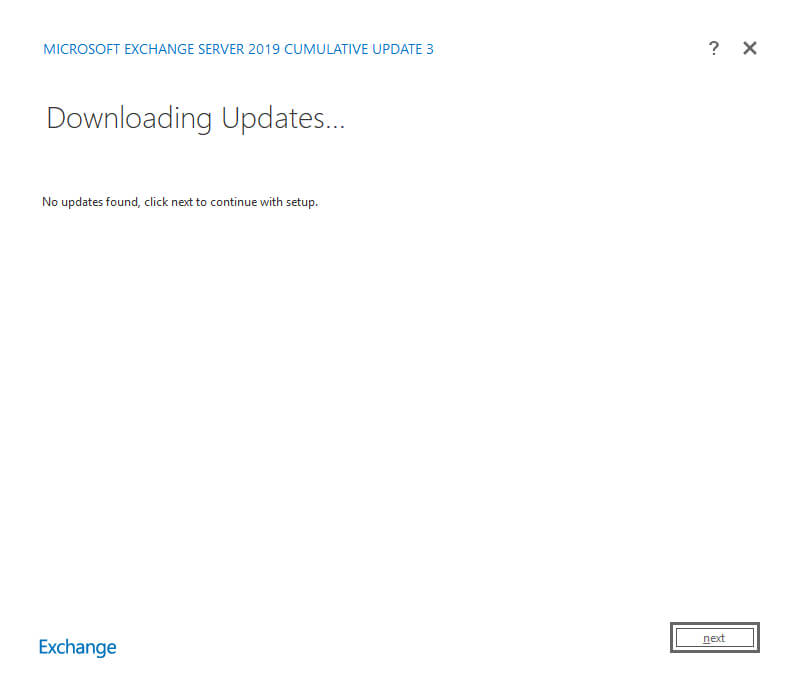 Install Exchange Server 2019 on Windows Server 2019