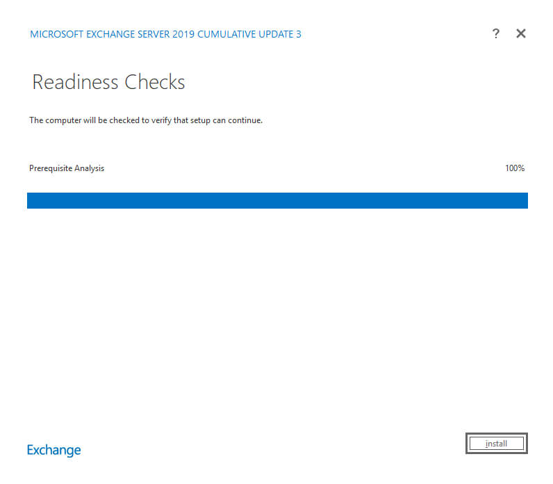 Install Exchange Server 2019 on Windows Server 2019