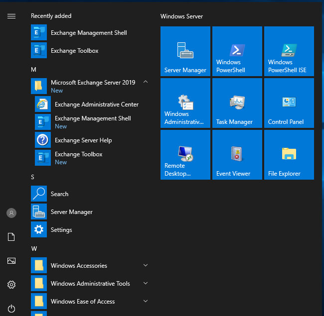 Install Exchange Server 2019 on Windows Server 2019