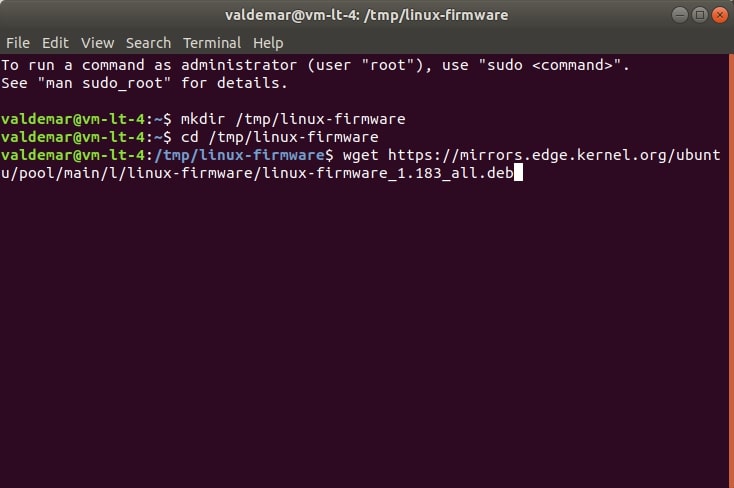 Install Firmware for Kernel Drivers on Ubuntu