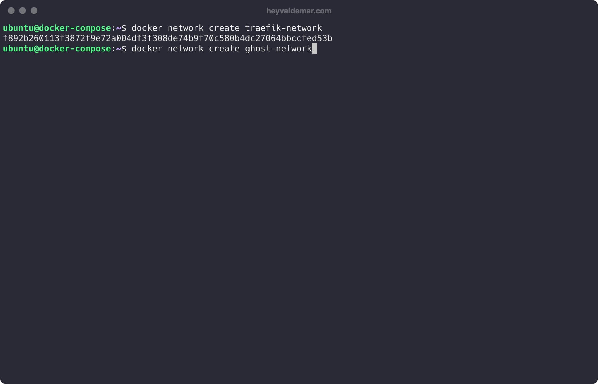 Install Ghost Using Docker Compose