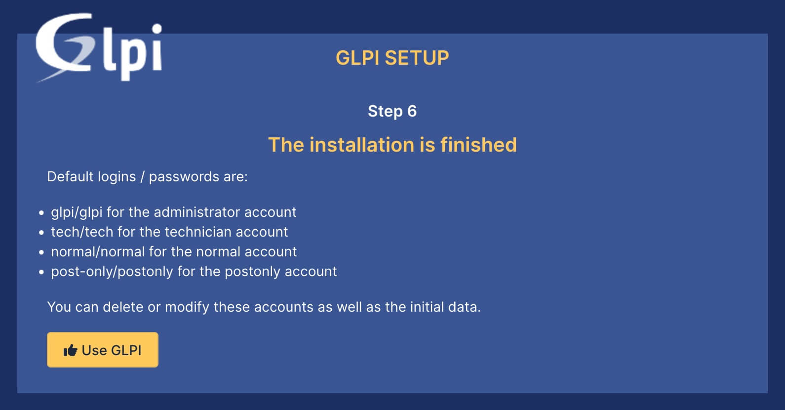 Install GLPI Using Docker Compose