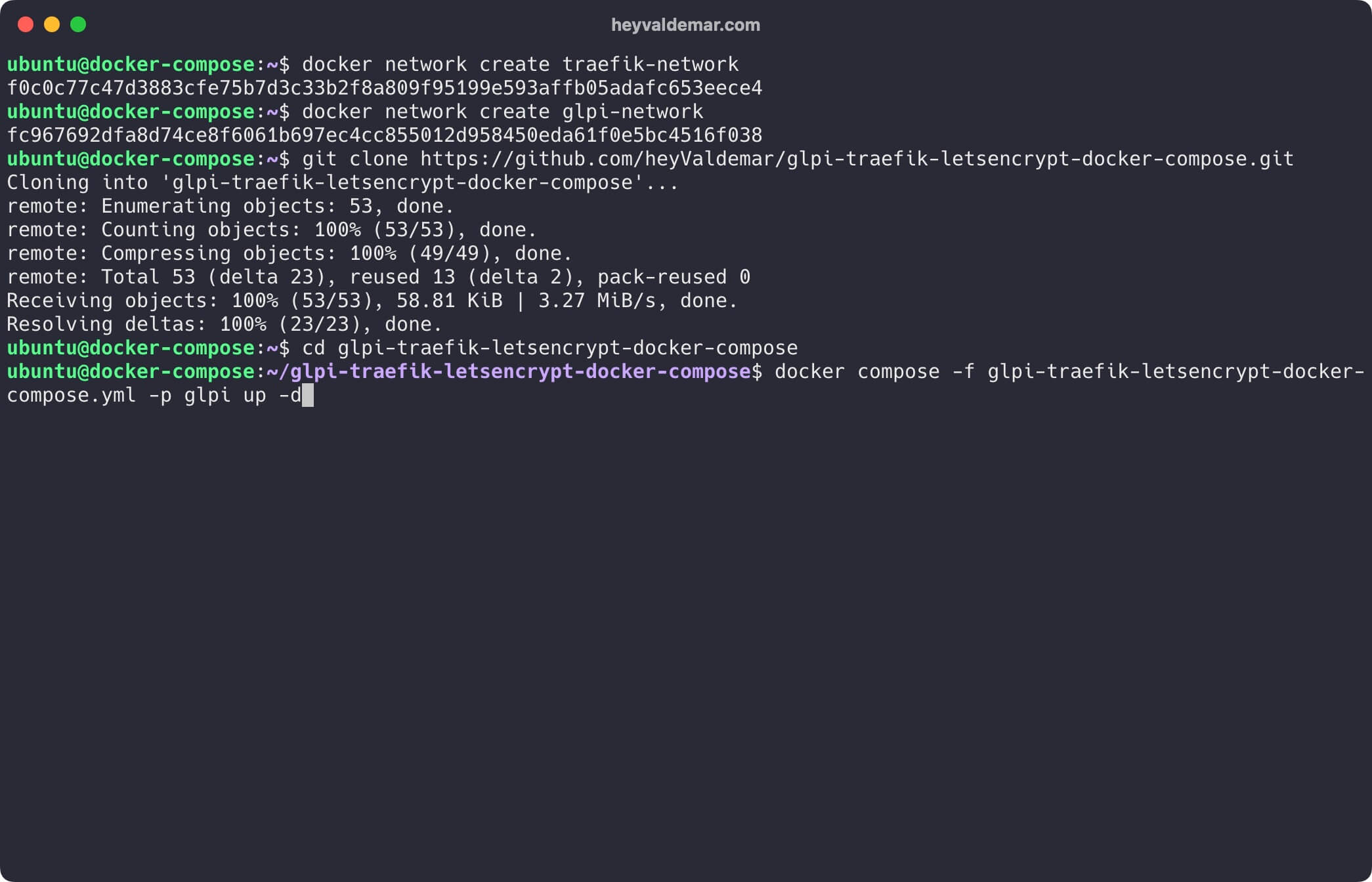 Install GLPI Using Docker Compose