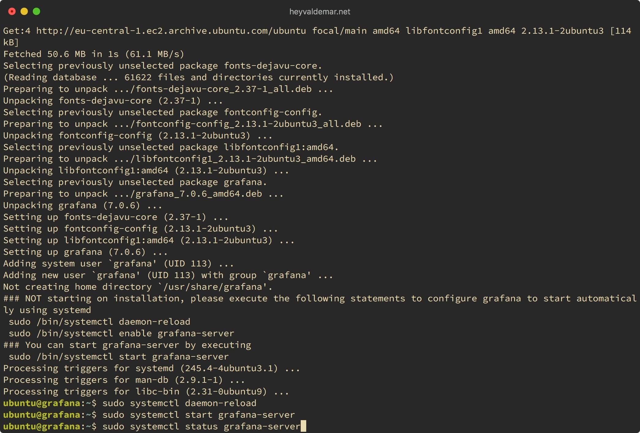 Install Grafana on Ubuntu Server