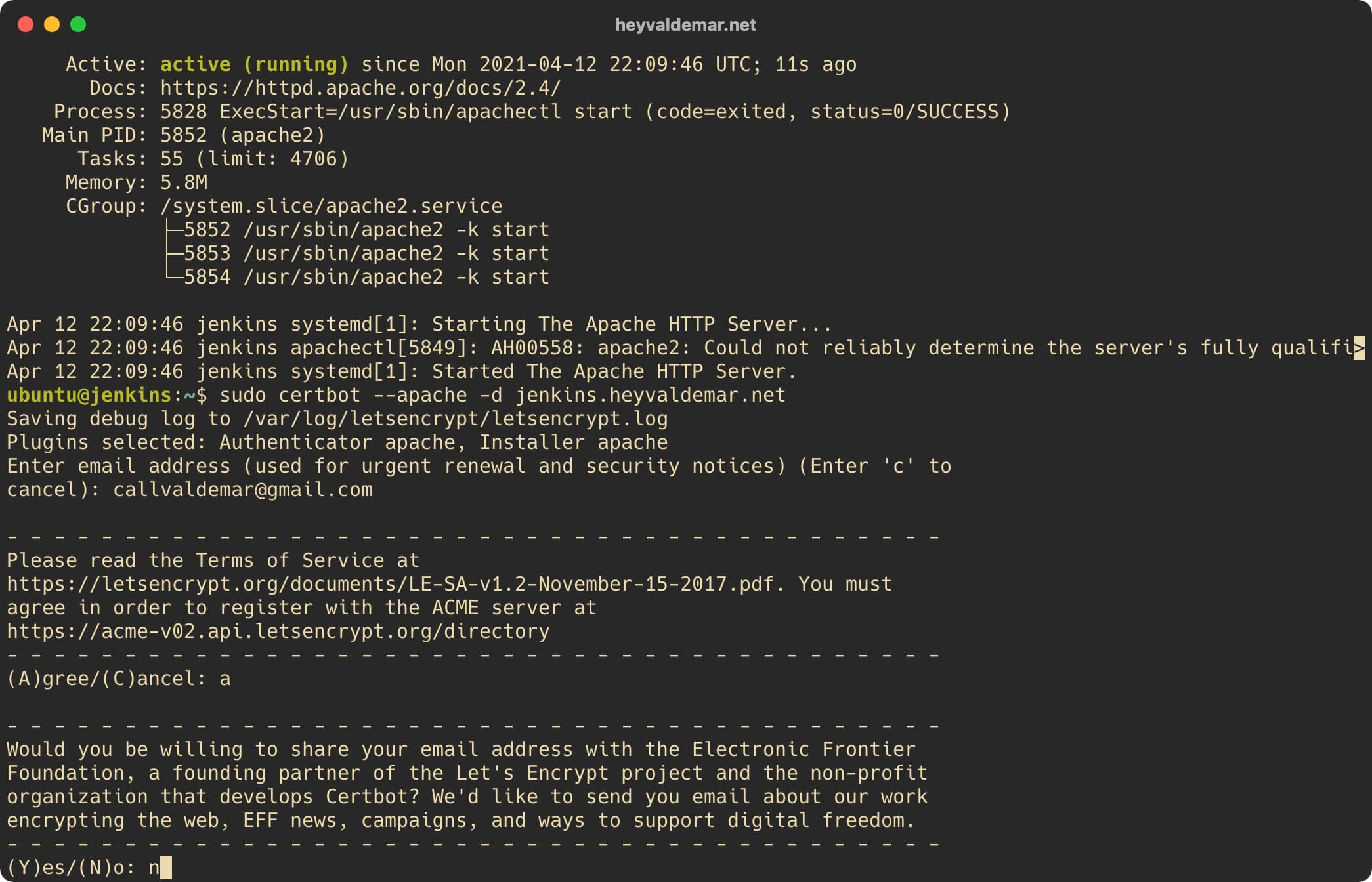 Install Jenkins on Ubuntu Server