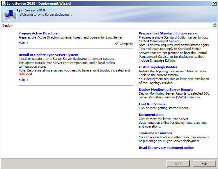 Install Lync Server 2010