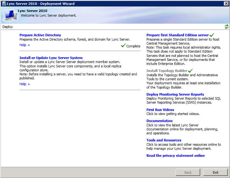 Install Lync Server 2010