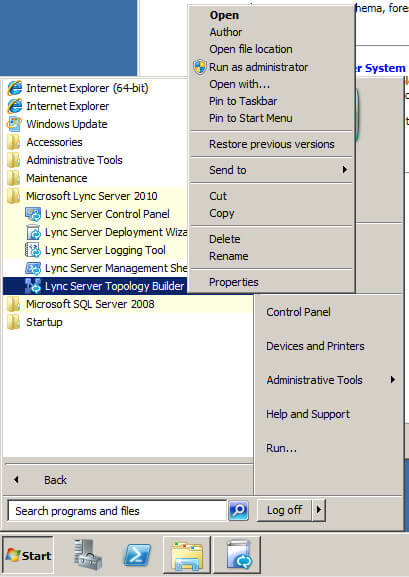 Install Lync Server 2010