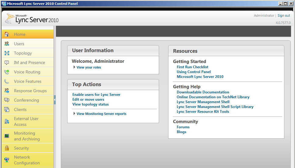 Install Lync Server 2010