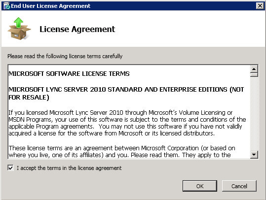 Install Lync Server 2010