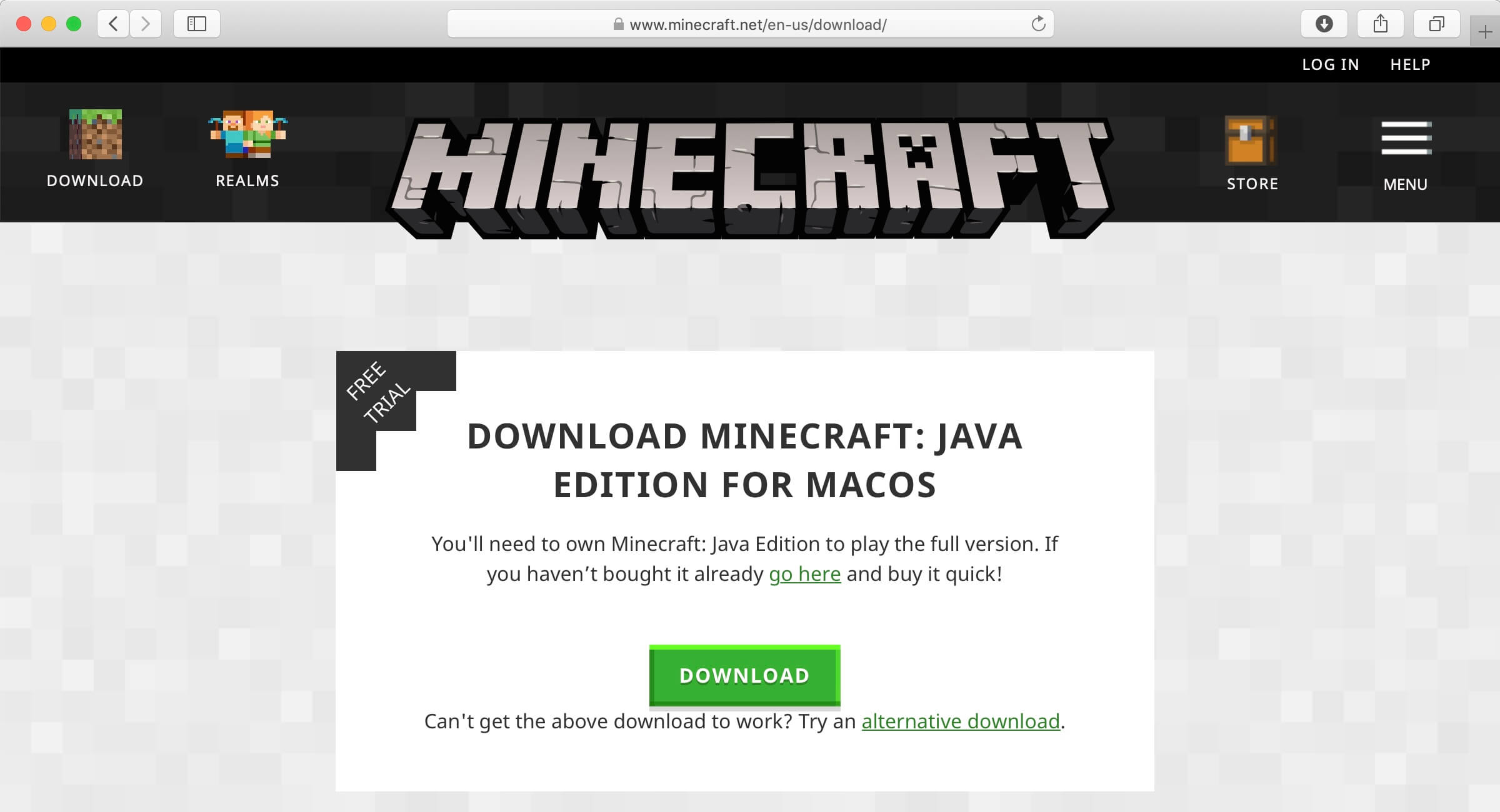 Install Minecraft on macOS