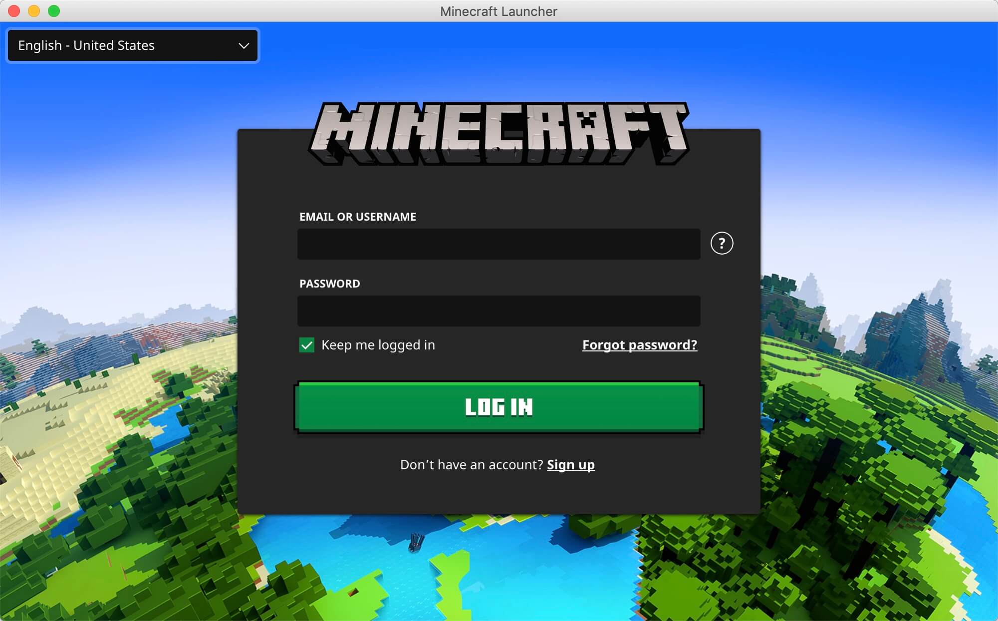 Install Minecraft on macOS