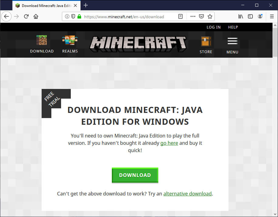 Install Minecraft on Windows