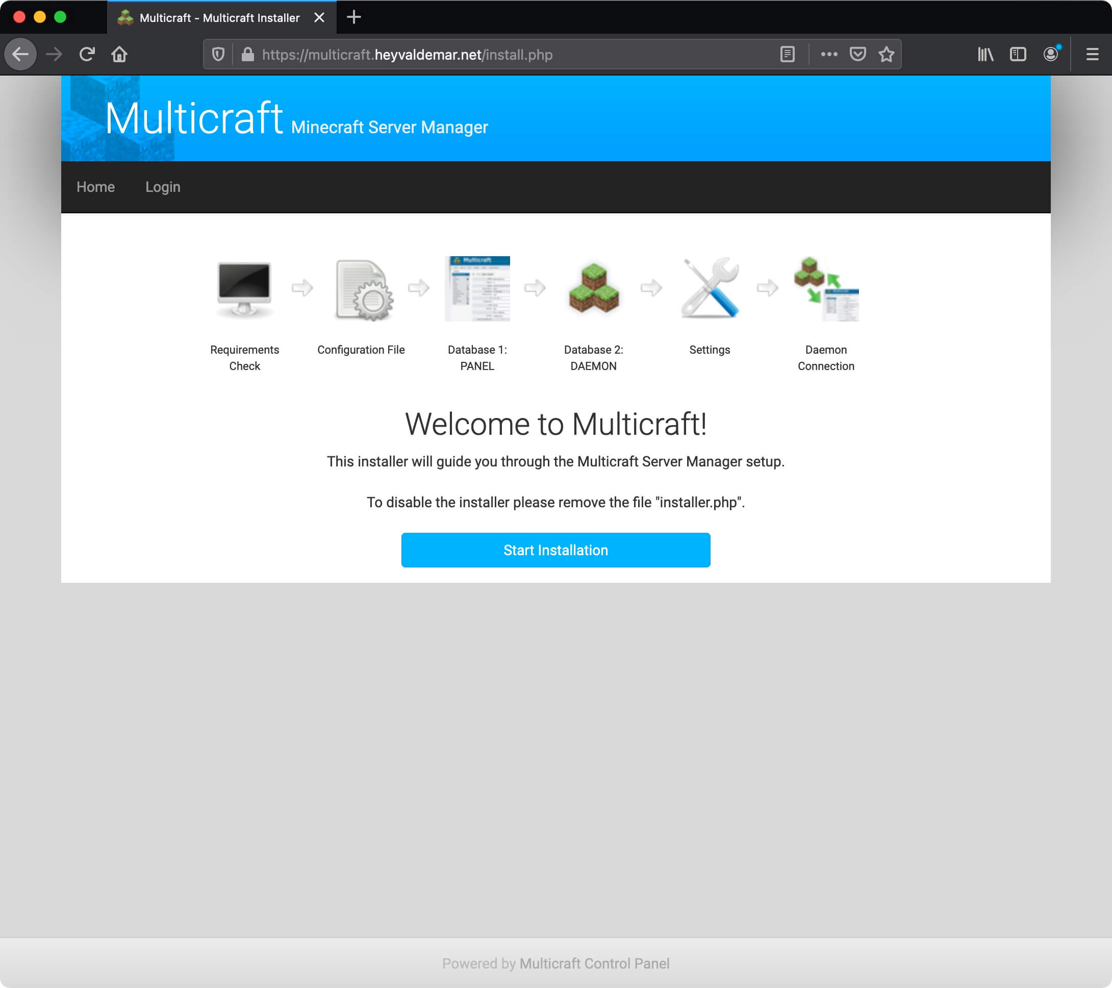 Install Multicraft on Ubuntu Server