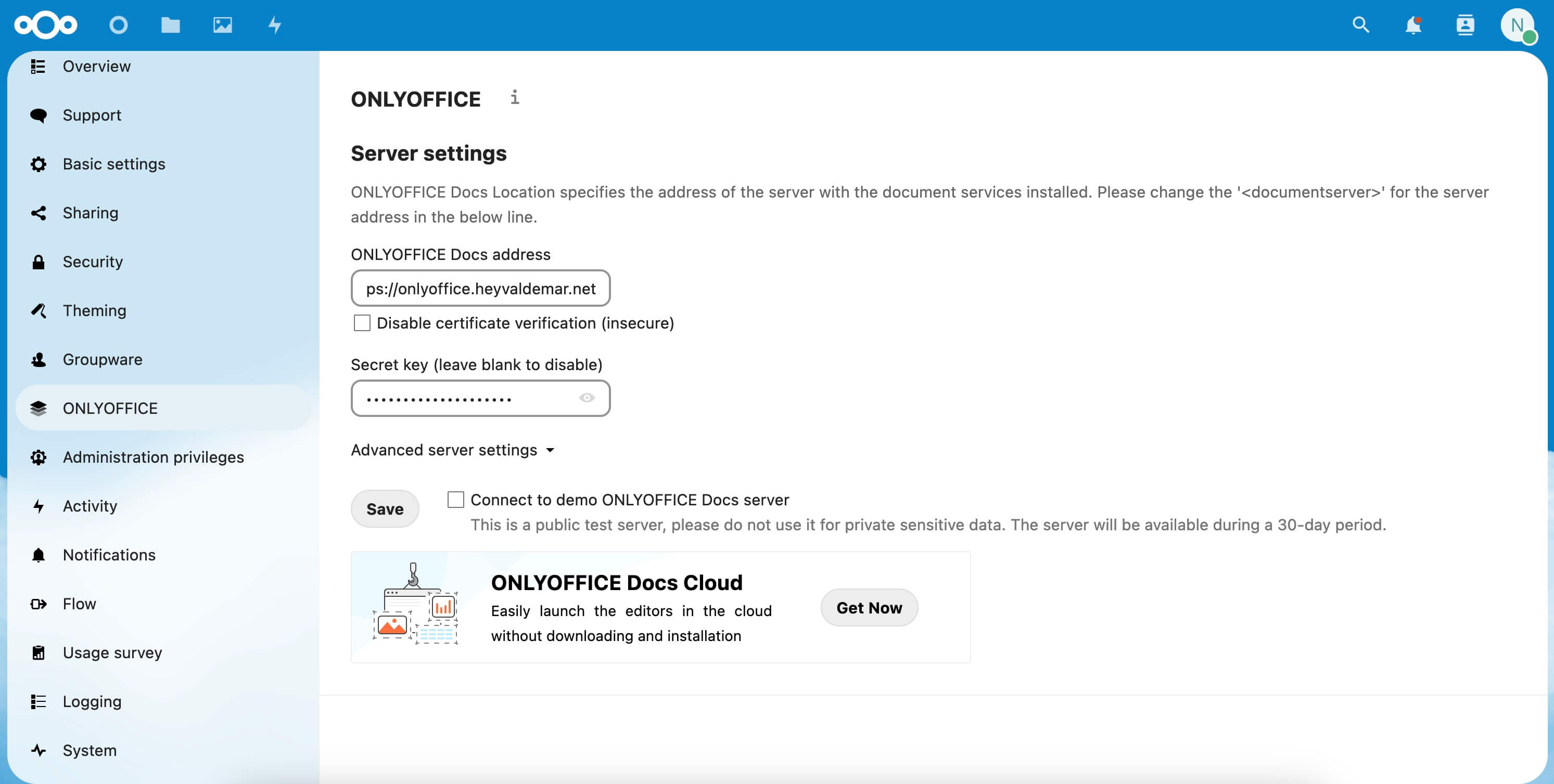 Install Nextcloud with OnlyOffice Using Docker Compose