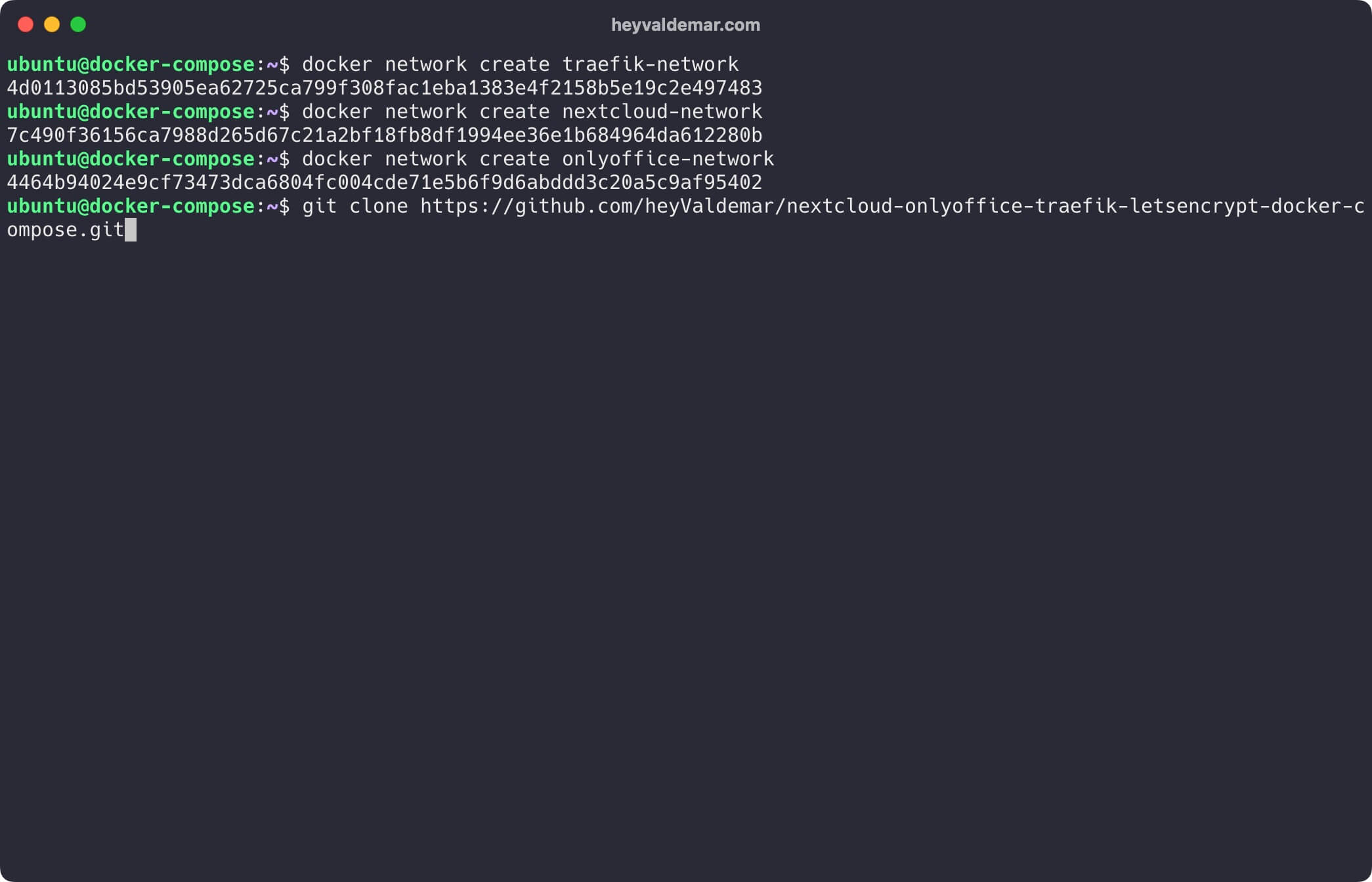Install Nextcloud with OnlyOffice Using Docker Compose