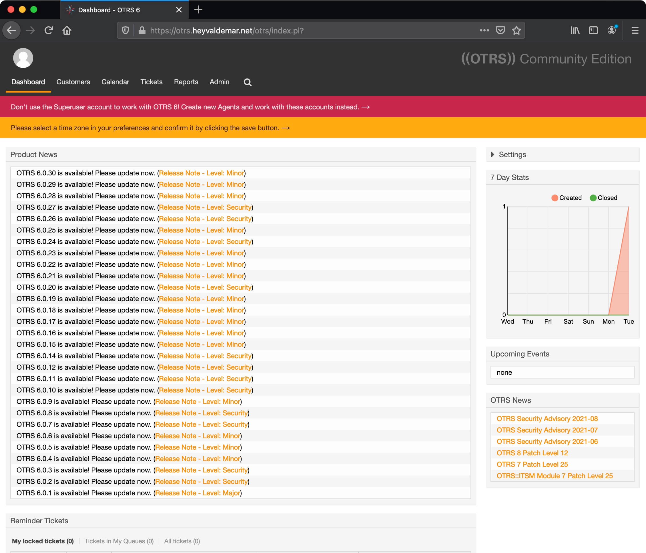 Install OTRS on Ubuntu Server