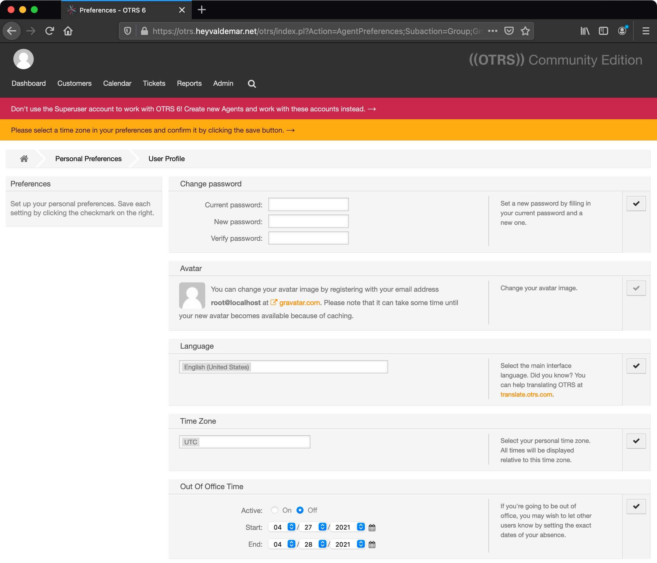 Install OTRS on Ubuntu Server