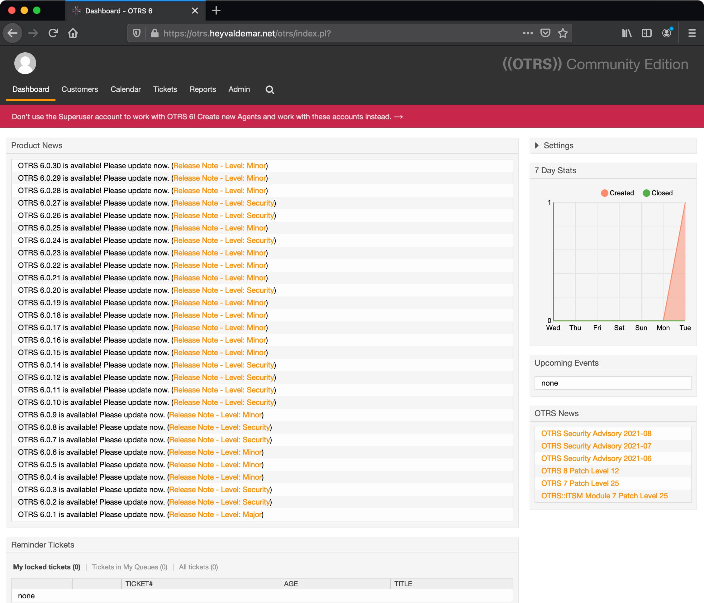 Install OTRS on Ubuntu Server