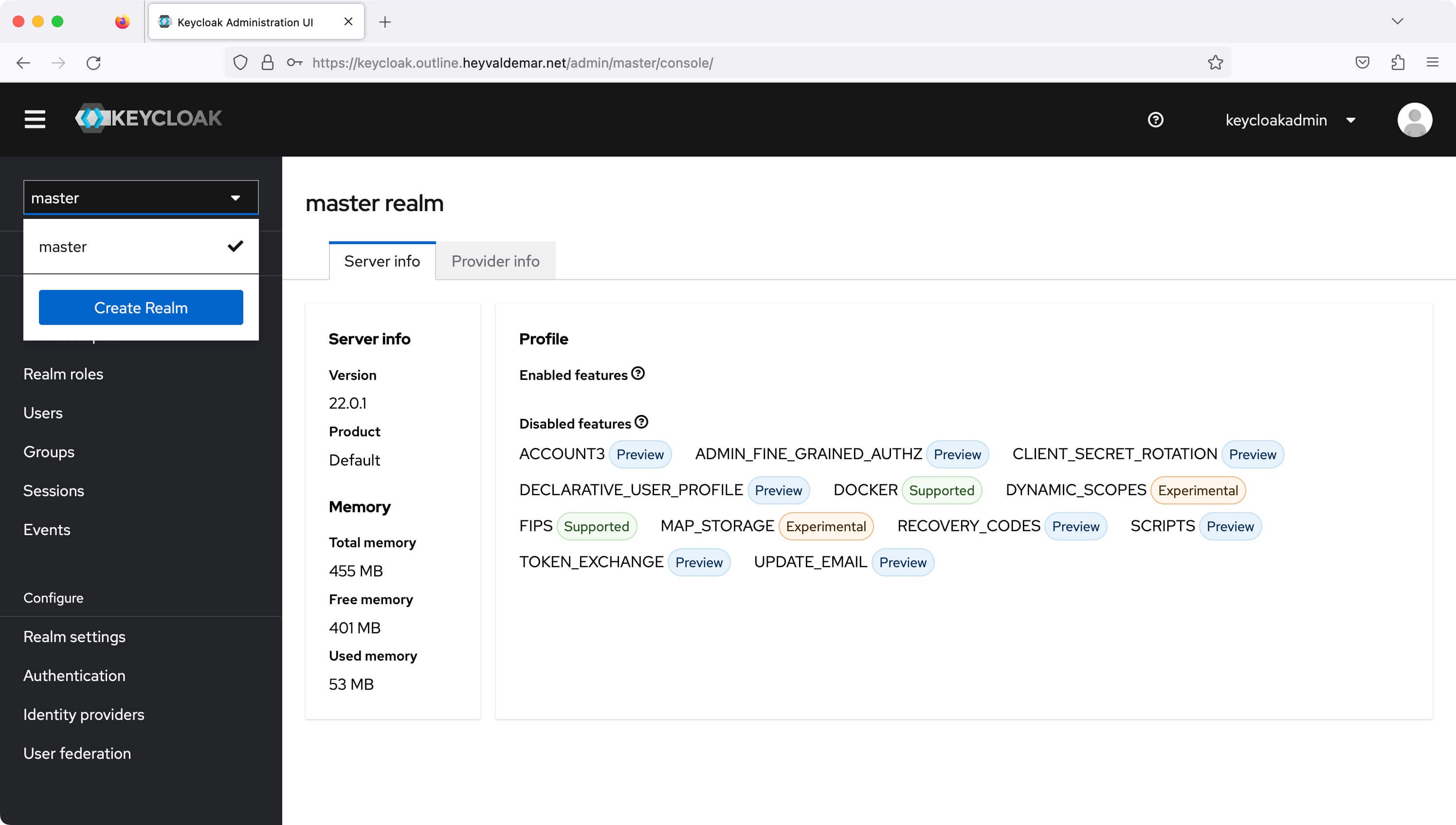 Install Outline and Keycloak Using Docker Compose