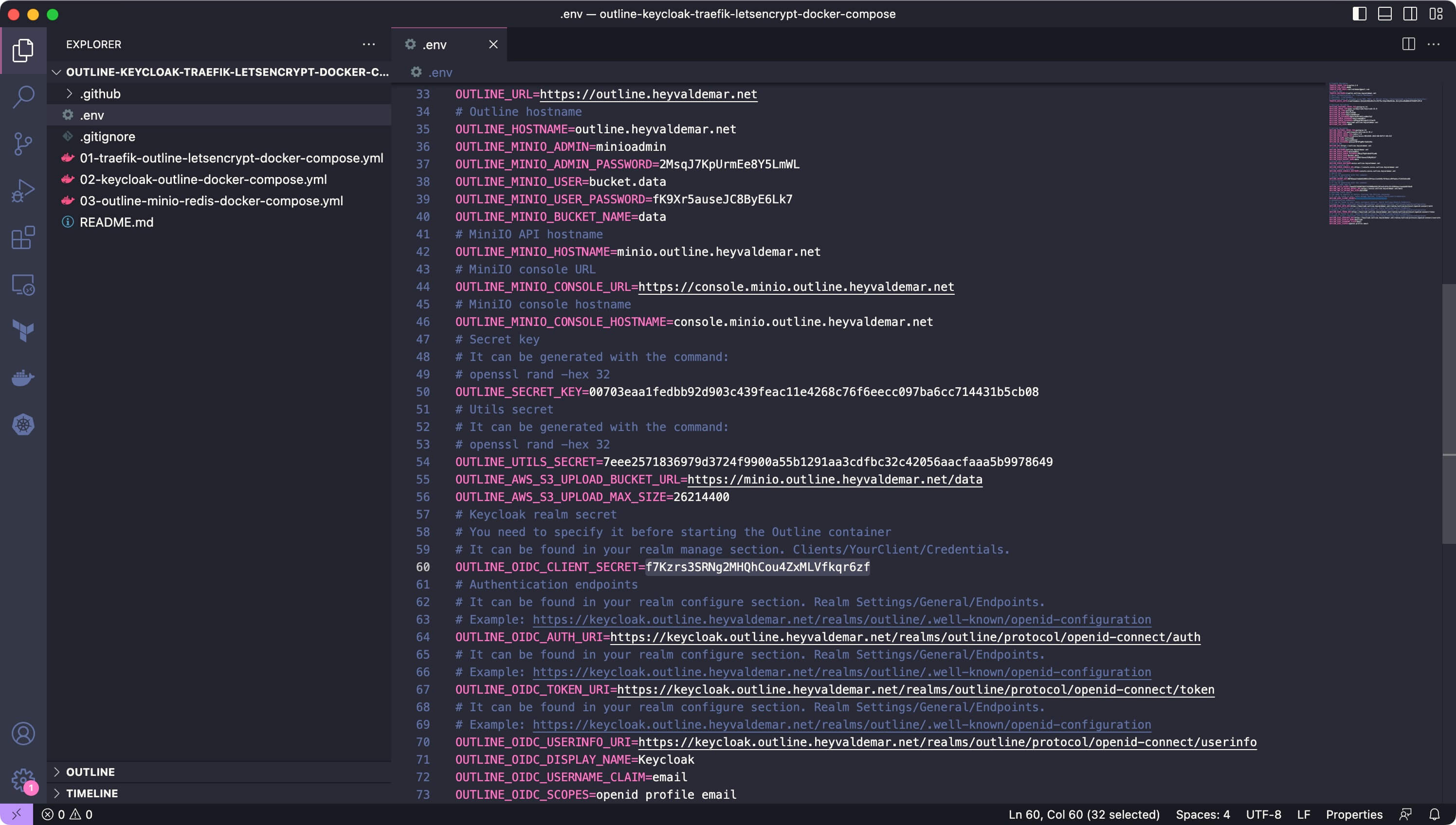 Install Outline and Keycloak Using Docker Compose