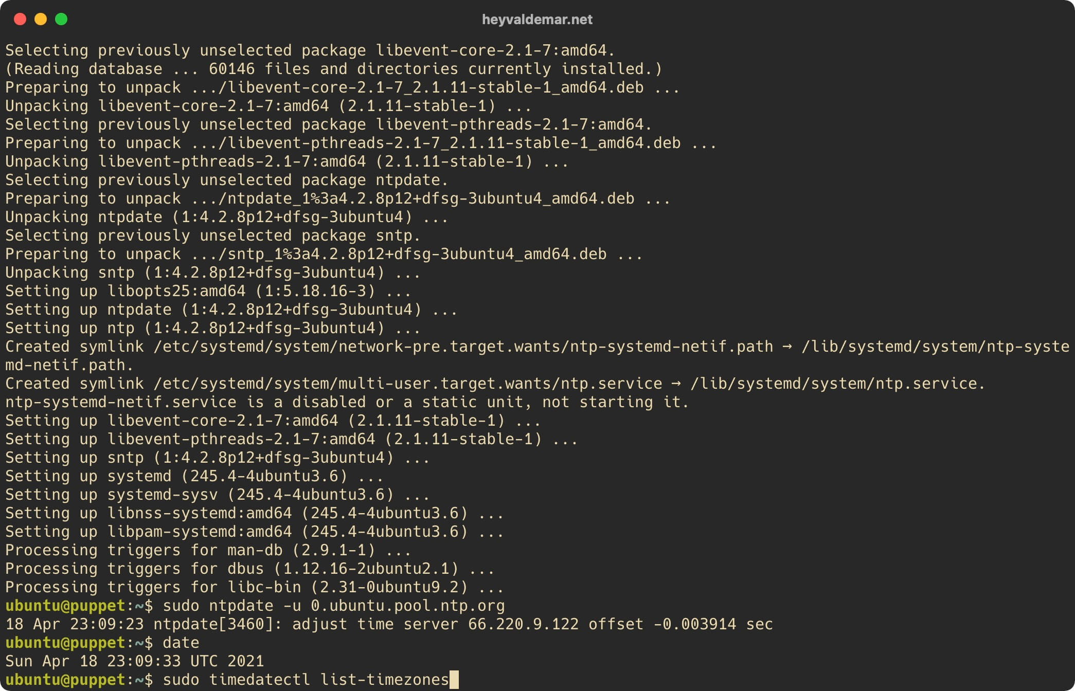 Install Puppet on Ubuntu Server