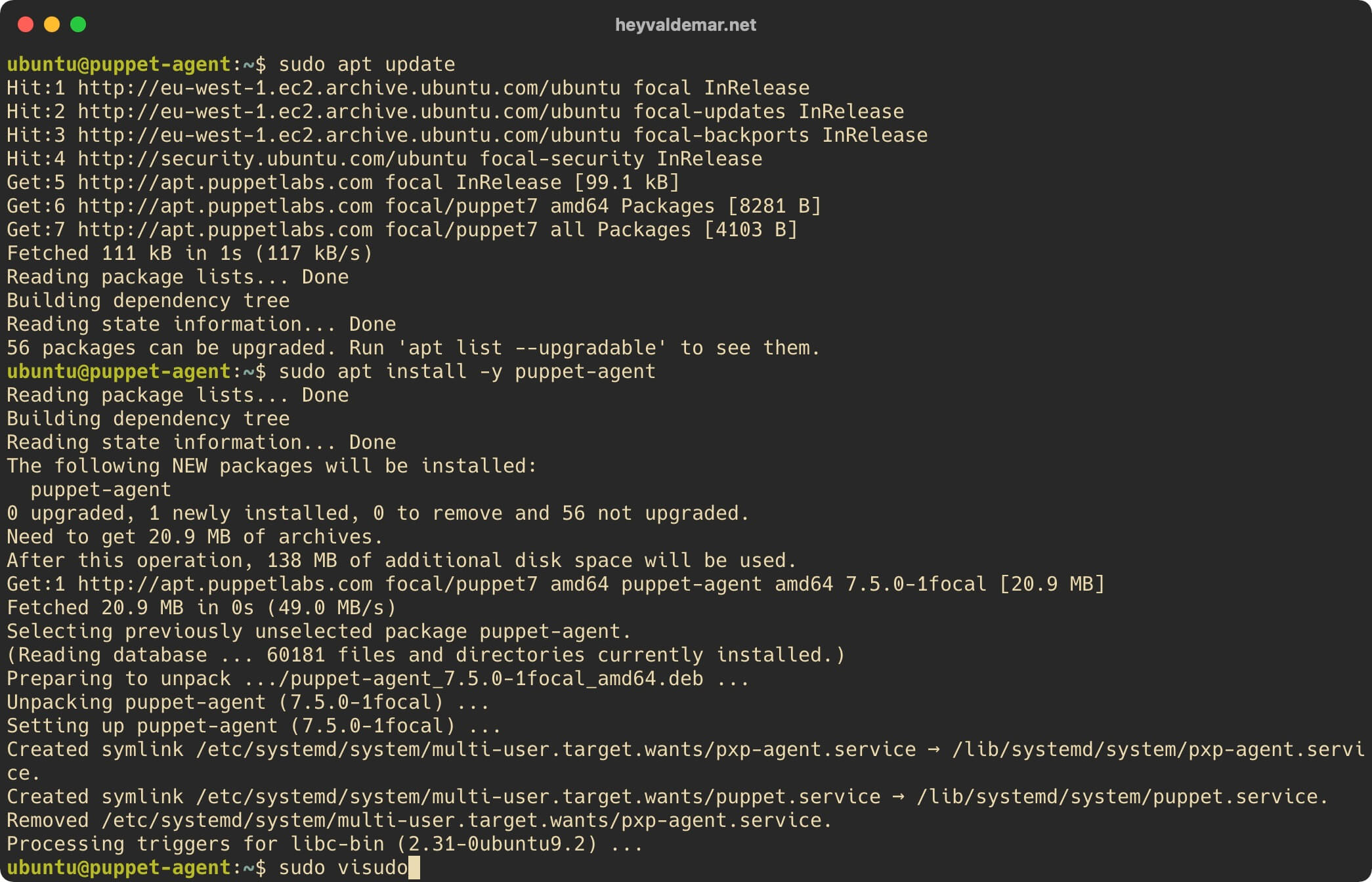 Install Puppet on Ubuntu Server