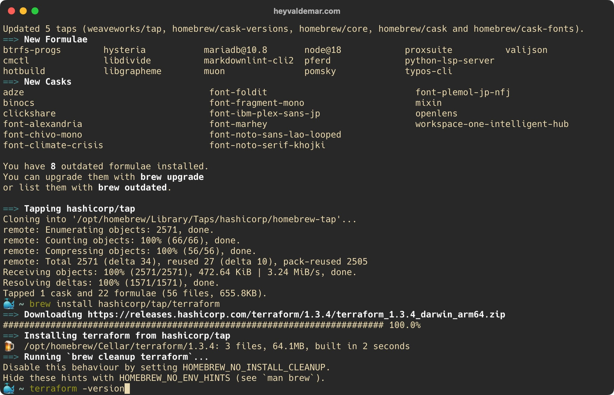 Install Terraform on macOS