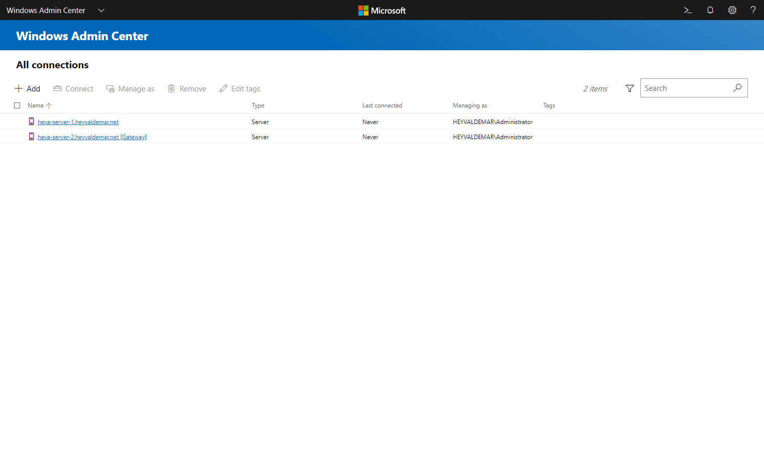 Install Windows Admin Center on Windows Server 2019 Server Core