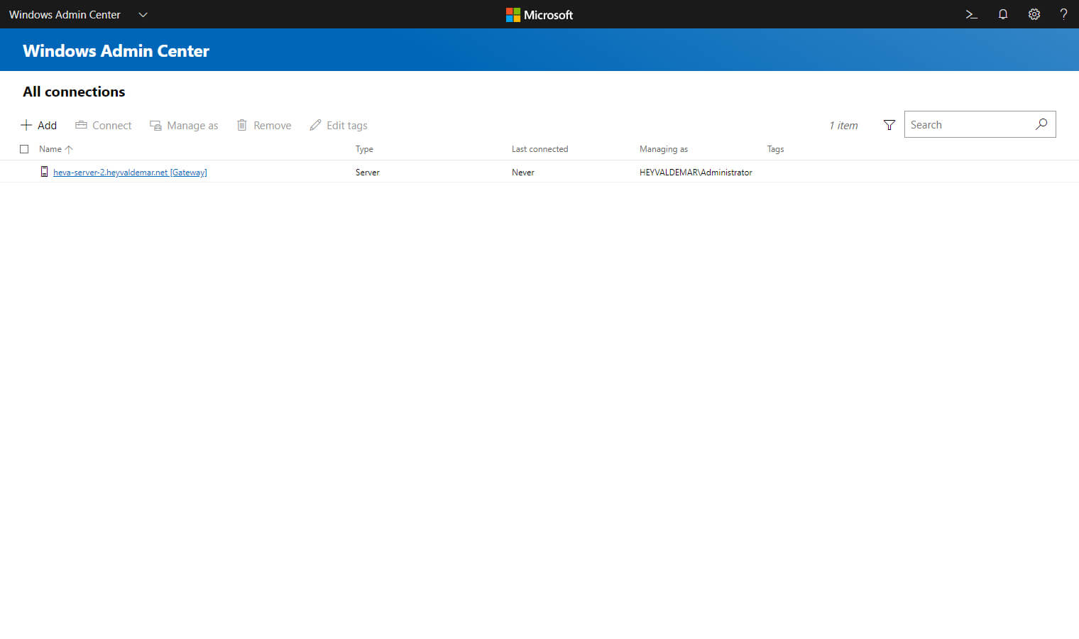 Install Windows Admin Center on Windows Server 2019 Server Core