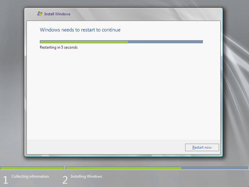 Install Windows Server 2008 R2