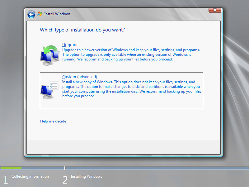 Install Windows Server 2008 R2