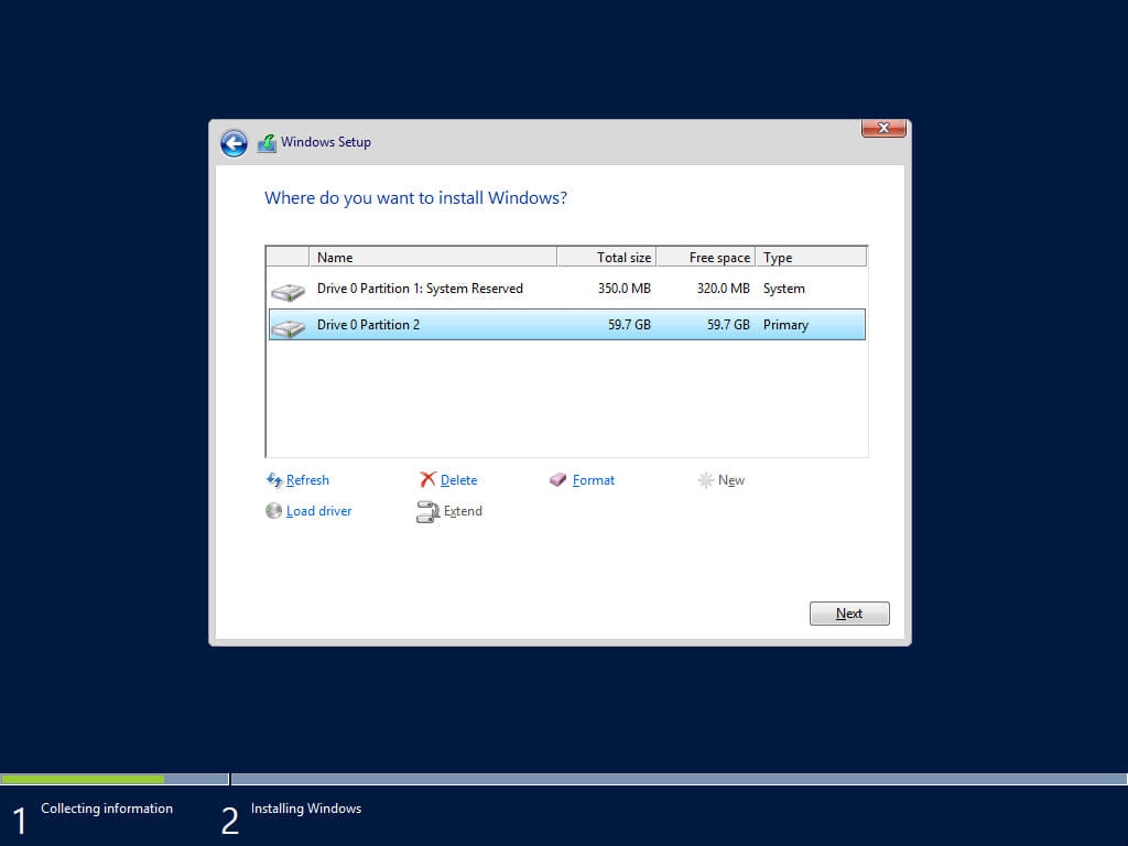 Install Windows Server 2012 R2