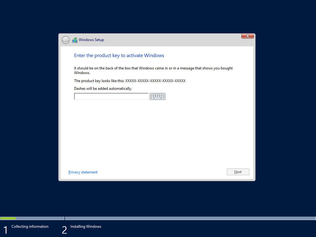 Install Windows Server 2012 R2