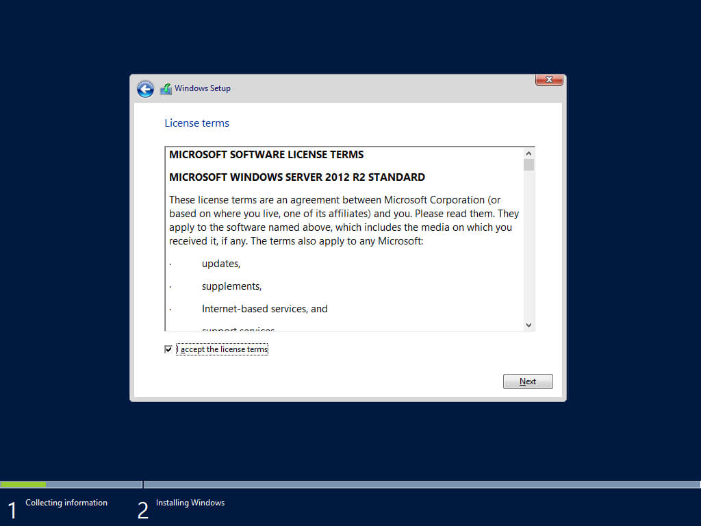 Install Windows Server 2012 R2