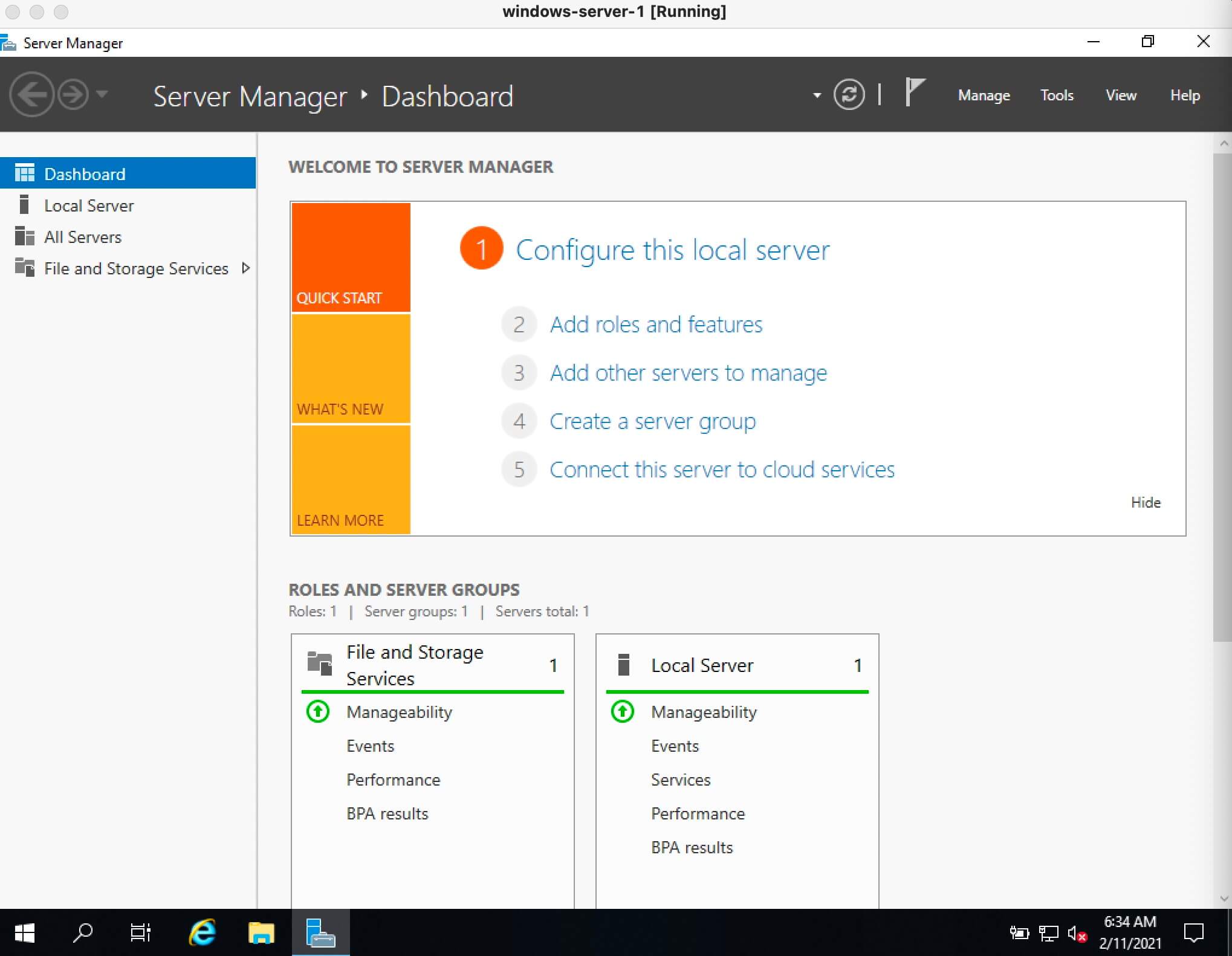 Install Windows Server 2019