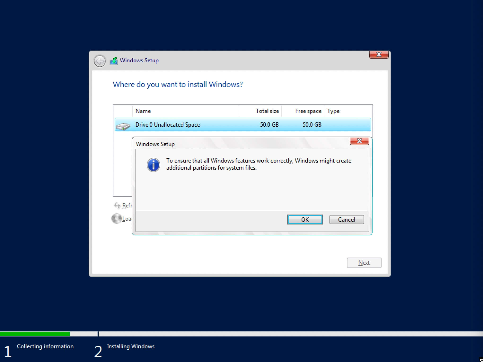 Install Windows Server 2019