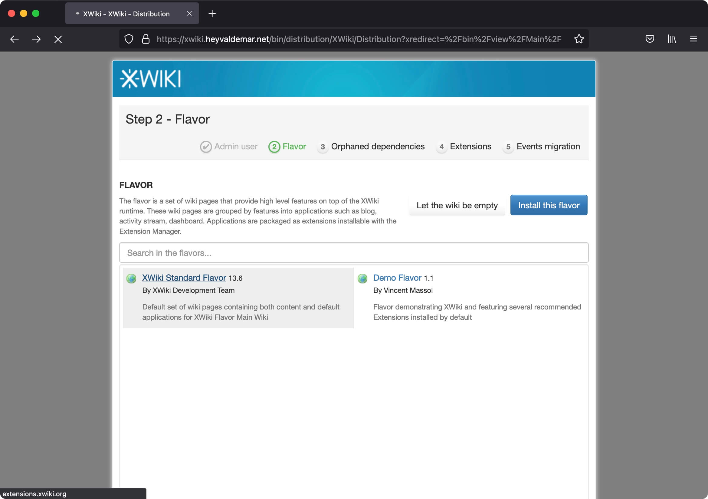 Install XWiki with Docker Compose