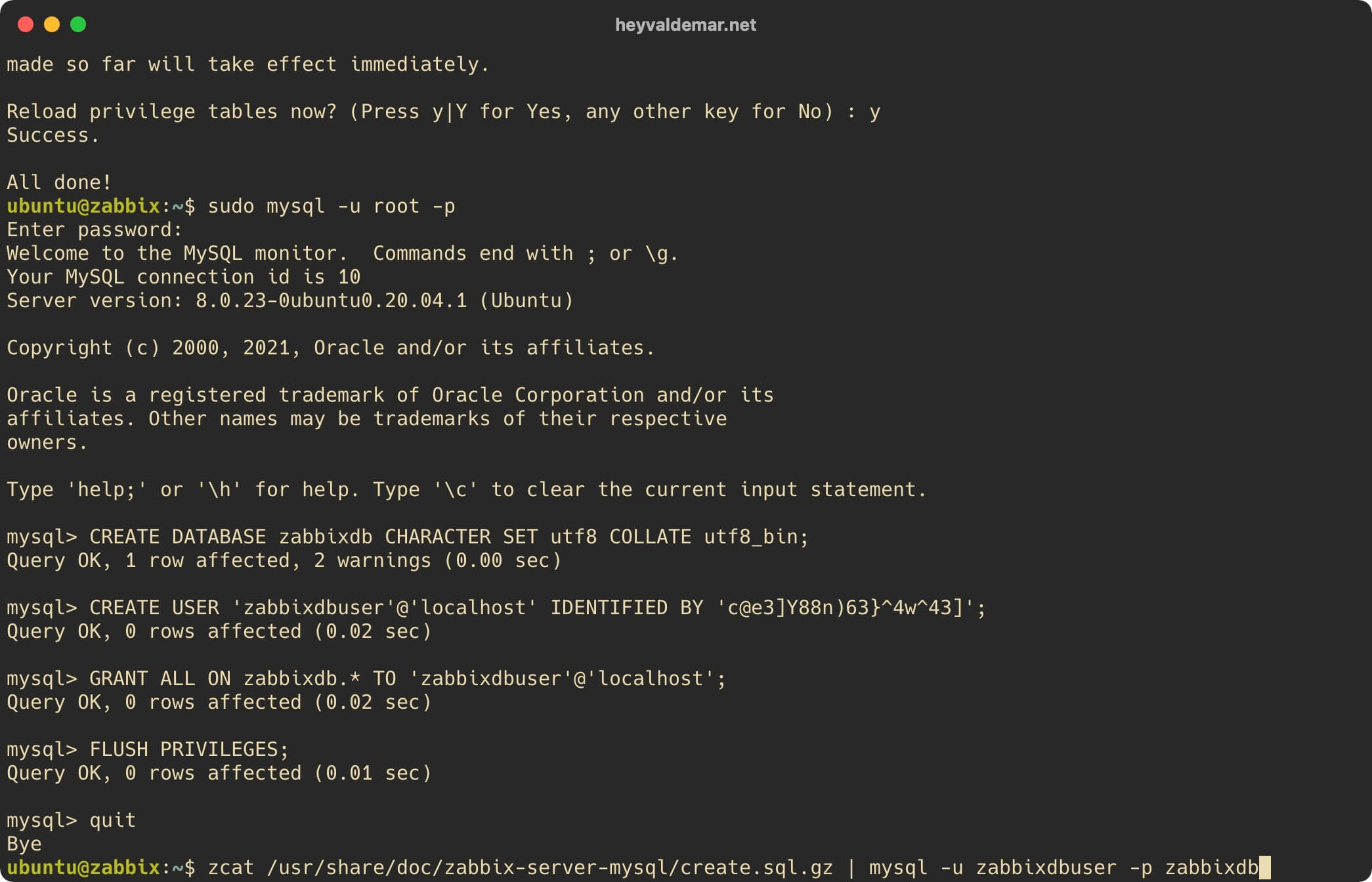 Install Zabbix on Ubuntu Server